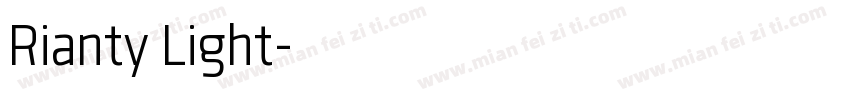 Rianty Light字体转换